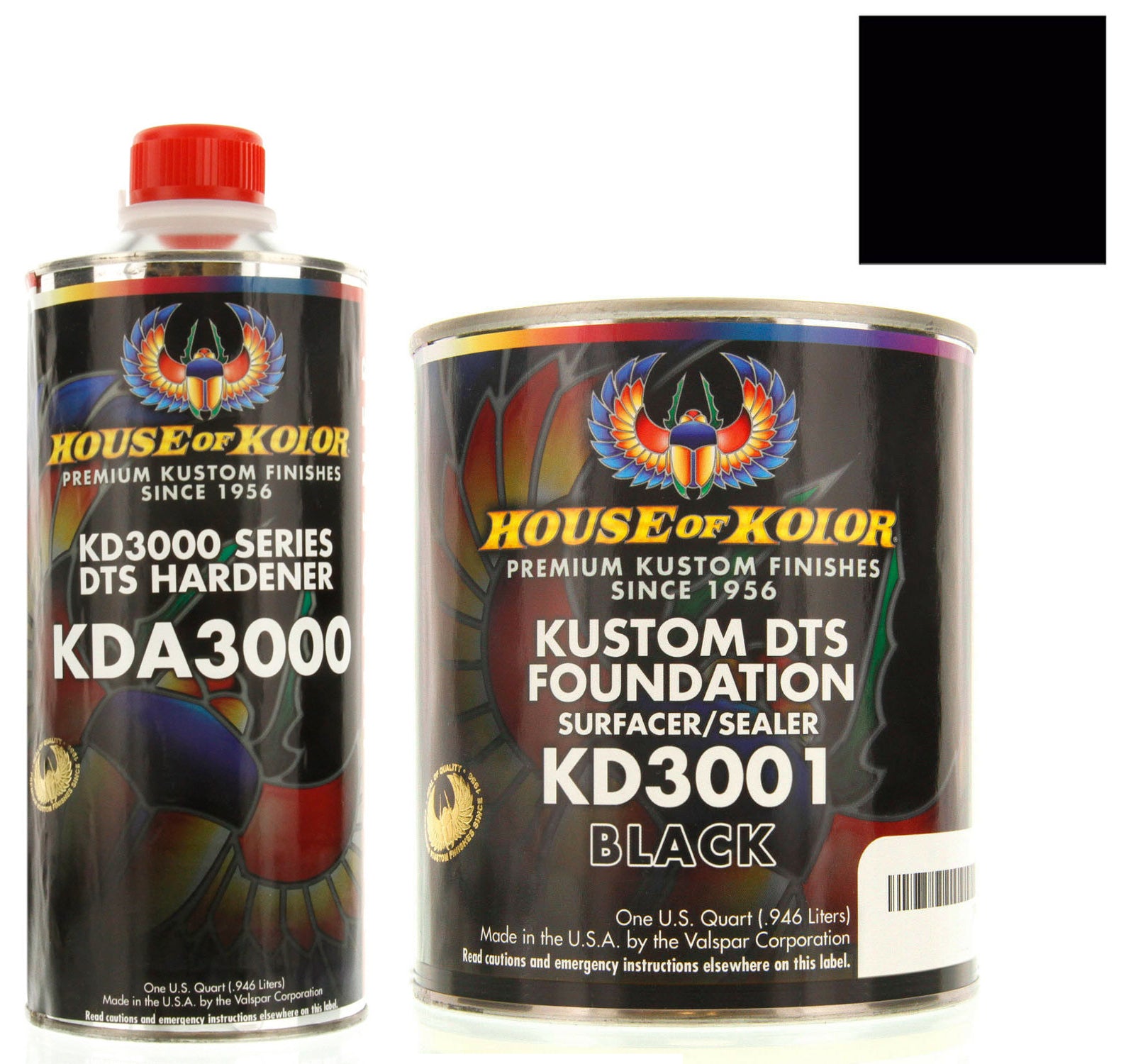 House of Kolor KD3001 Black Epoxy Surfacer Sealer Gallon KIT