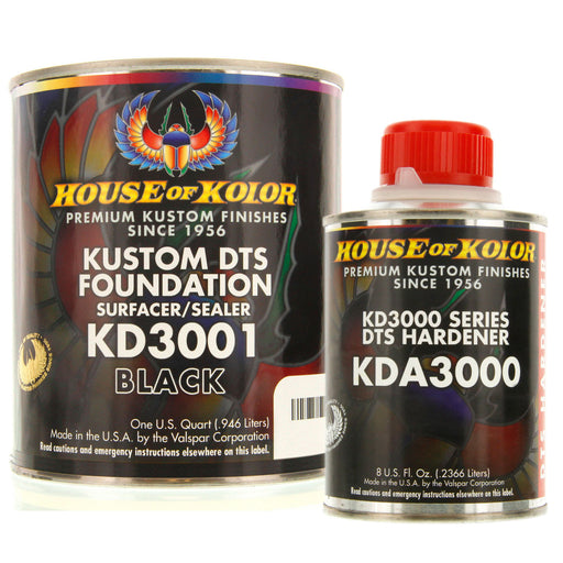Black Epoxy Primer Kit, 1 Quart with 1/2 Pint Activator House of Kolor
