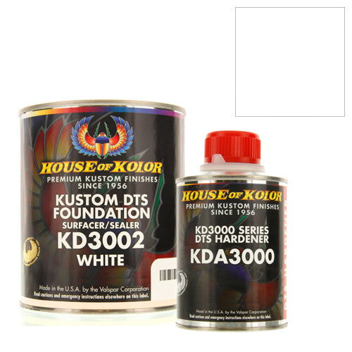 White Epoxy Primer Kit, 1 Gallon with 1 Quart Activator House of Kolor