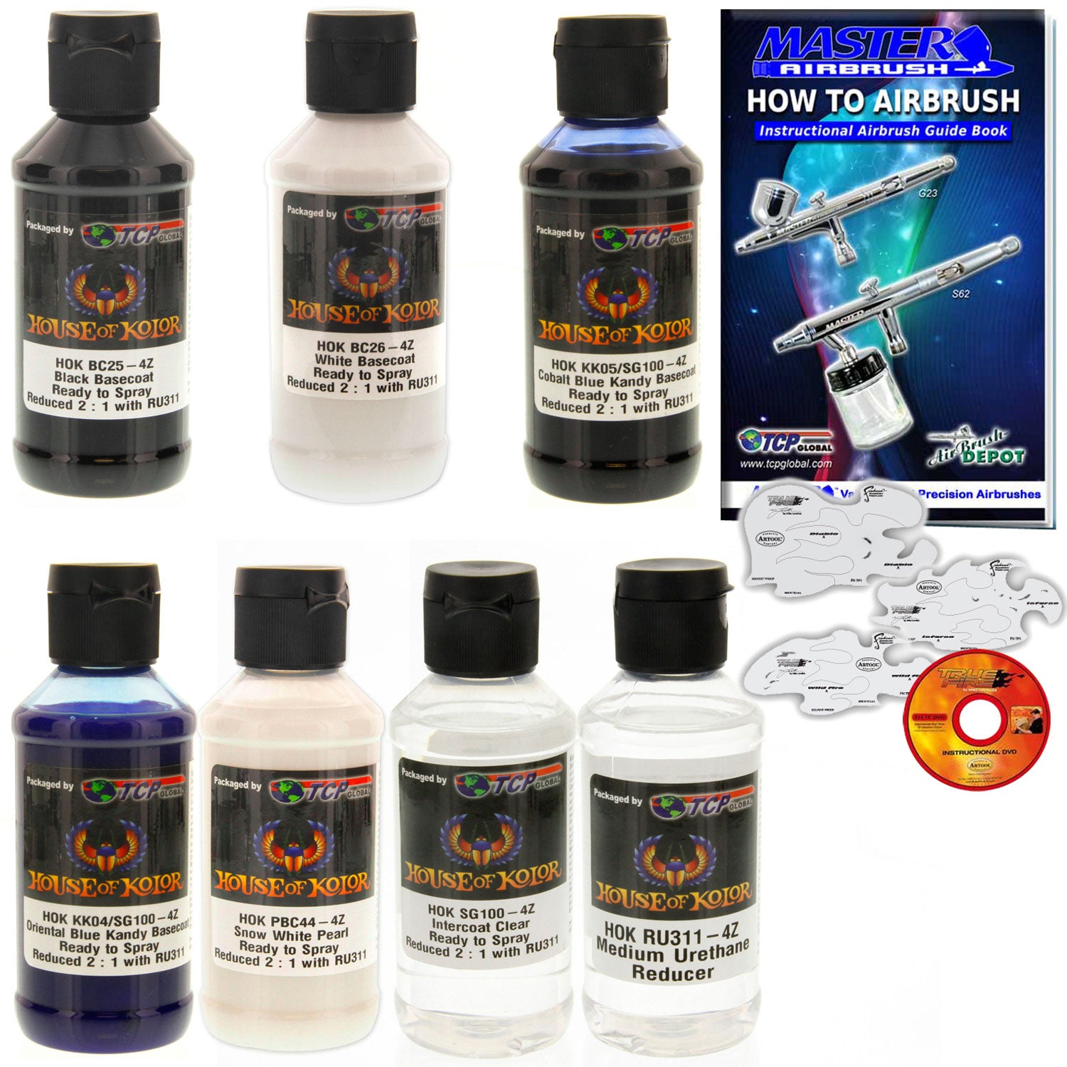True Blue Fire Kit 4Oz W/Stenc — TCP Global