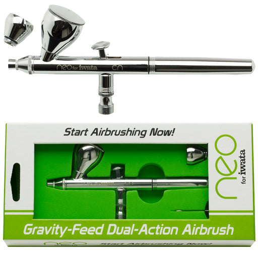 Neo CN - Dual-Action Airbrush with 0.35 mm. Tip and Large 1/3 oz Gravity Feed Cup