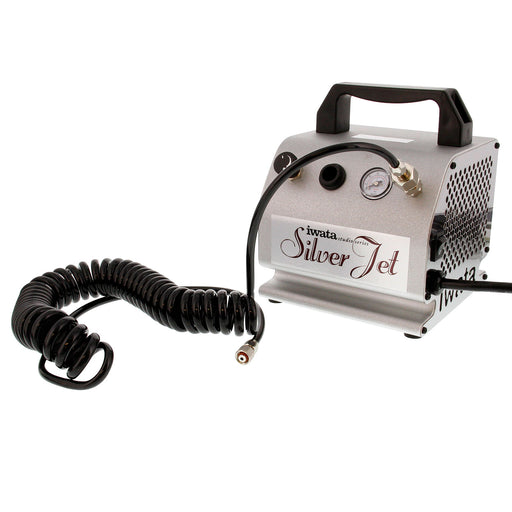 Silver Jet - Quiet, Light Duty, Entry-Level, Compact & Reliable Air Compressor with Air Hose
