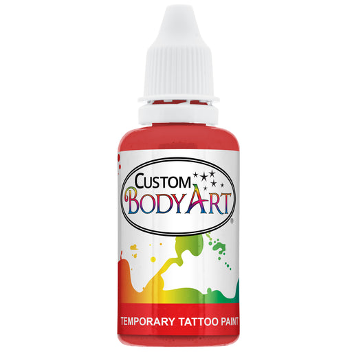 Red Airbrush Temporary Tattoo Body Paint Makeup, 1 oz.