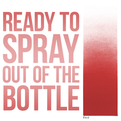 Red Airbrush Body Paint 8oz - Alcohol-Based, Waterproof, Body Paint for Adults, Cosplay, Temporary Tattoos