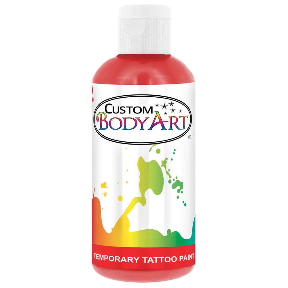 Red Airbrush Temporary Tattoo Body Paint Makeup, 8 oz.