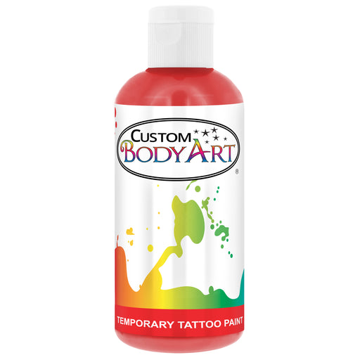 Red Airbrush Temporary Tattoo Body Paint Makeup, 8 oz.