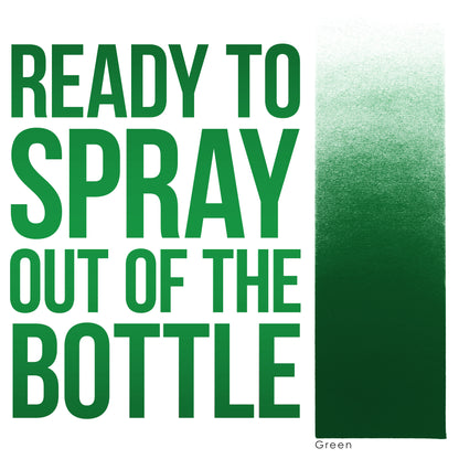 Green Airbrush Body Paint 8oz - Alcohol-Based, Waterproof, Body Paint for Adults, Cosplay, Temporary Tattoos