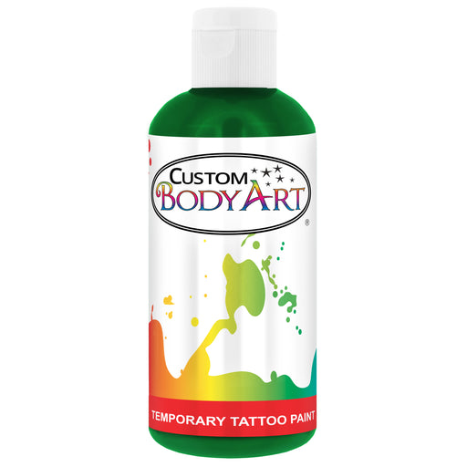 Green Airbrush Temporary Tattoo Body Paint Makeup, 8 oz.