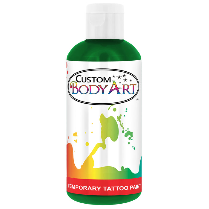 Green Airbrush Temporary Tattoo Body Paint Makeup, 8 oz.