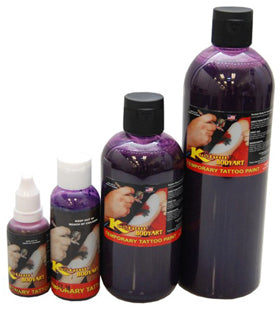 Purple Airbrush Body Paint 8oz - Alcohol-Based, Waterproof, Body Paint for Adults, Cosplay, Temporary Tattoos