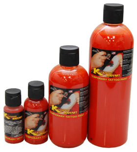 Orange Airbrush Temporary Tattoo Body Paint Makeup, 1 oz.