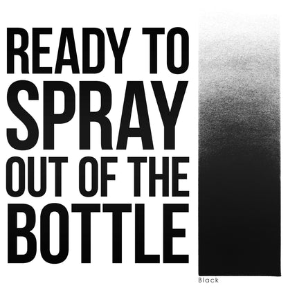 1 oz Black Water-Based Air Brush Paint for Skin - Face & Body Airbrush Paint for Halloween, Cosplay, Theatrical Makeup & Temporary Tattoos