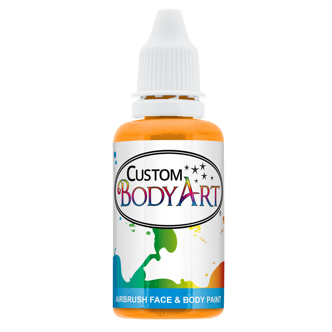 1 oz Yellow Water-Based Air Brush Paint for Skin - Face & Body Airbrush Paint for Halloween, Cosplay, Theatrical Makeup & Temporary Tattoos