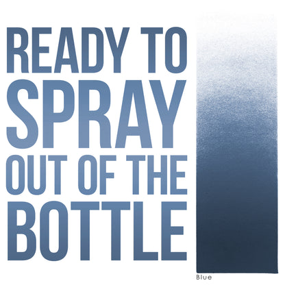 8 oz Blue Water-Based Air Brush Paint for Skin - Face & Body Airbrush Paint for Halloween, Cosplay, Theatrical Makeup & Temporary Tattoos