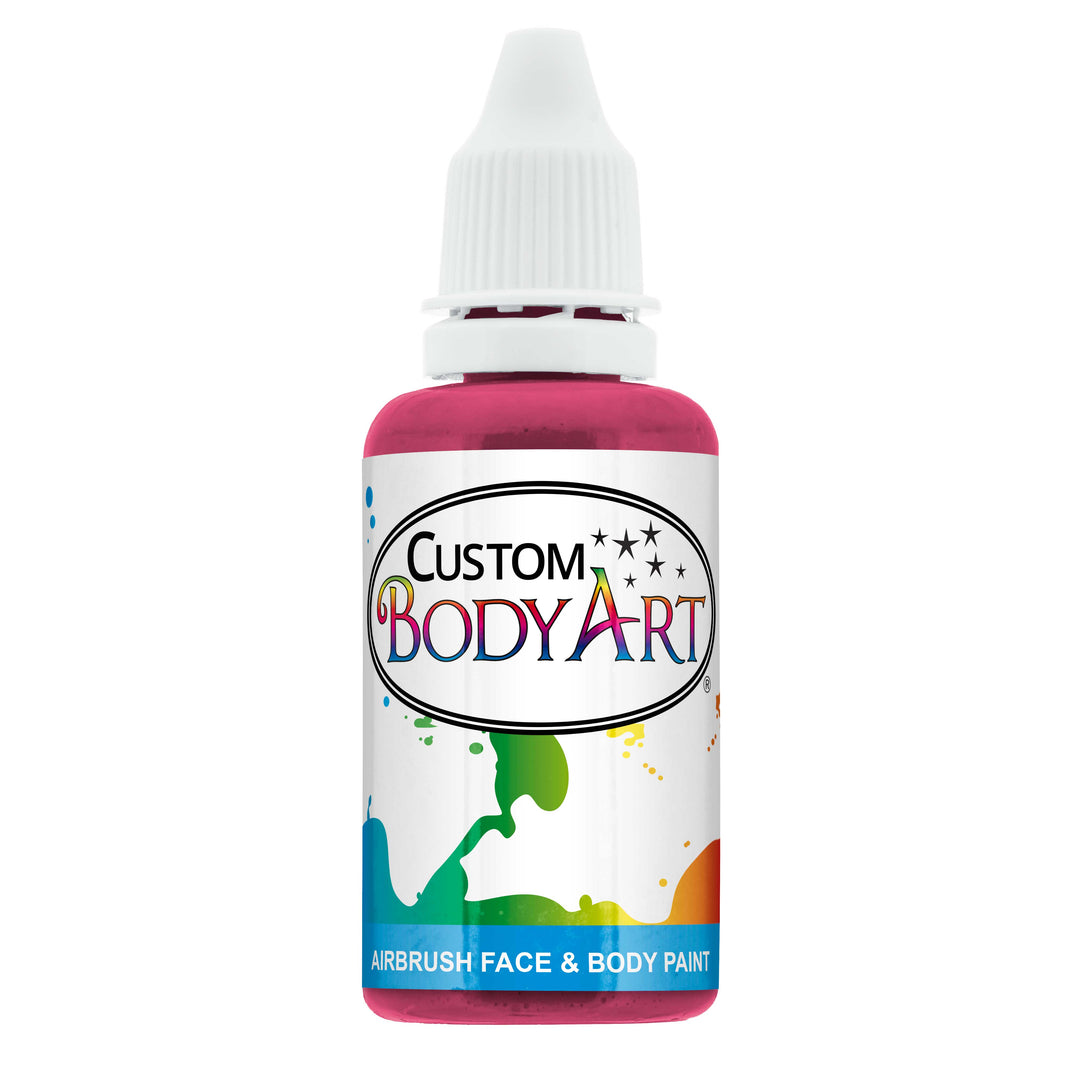 1 oz Pink Water-Based Air Brush Paint for Skin - Face & Body Airbrush Paint for Halloween, Cosplay, Theatrical Makeup & Temporary Tattoos