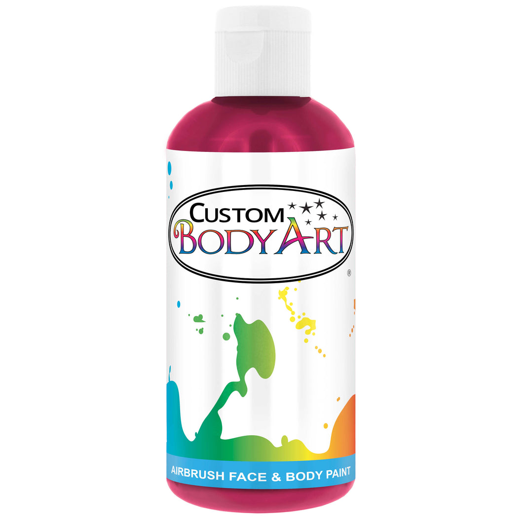 8 oz Pink Water-Based Air Brush Paint for Skin - Face & Body Airbrush Paint for Halloween, Cosplay, Theatrical Makeup & Temporary Tattoos