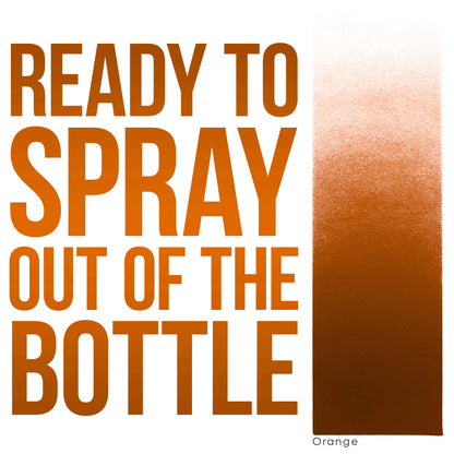 8 oz Orange Water-Based Air Brush Paint for Skin - Face & Body Airbrush Paint for Halloween, Cosplay, Theatrical Makeup & Temporary Tattoos