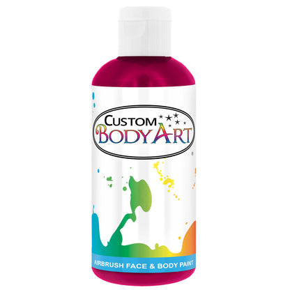 8 oz Fushia Water-Based Air Brush Paint for Skin - Face & Body Airbrush Paint for Halloween, Cosplay, Theatrical Makeup & Temporary Tattoos