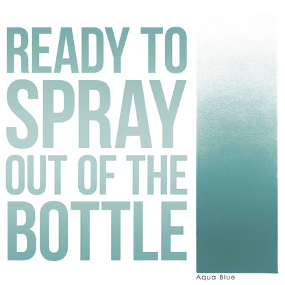 1 oz Aqua Blue Water-Based Air Brush Paint for Skin - Face & Body Airbrush Paint for Halloween, Cosplay, Theatrical Makeup & Temporary Tattoos