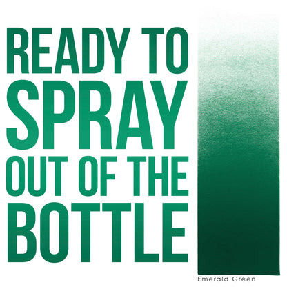 1 oz Emerald Water-Based Air Brush Paint for Skin - Face & Body Airbrush Paint for Halloween, Cosplay, Theatrical Makeup & Temporary Tattoos