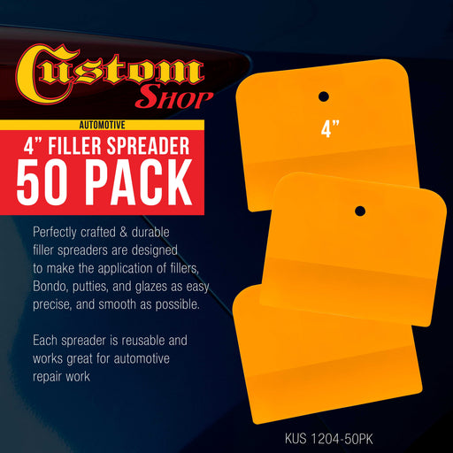 Custom Shop - 4 Inch Filler Spreaders - 50 Pack