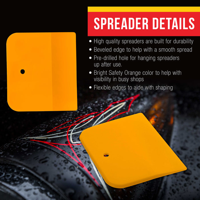 4 Inch Plastic Body Filler Spreader Tools for Automotive Body Fillers (10 Pack), Putties, Glazes, Epoxy Resin, Caulk, Glues - Plastic Spreader Tool