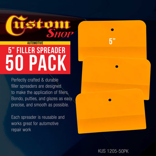 Custom Shop - 5 Inch Filler Spreaders - 50 Pack