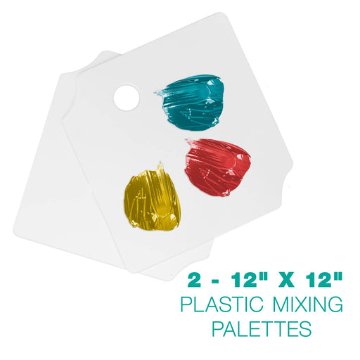 12" x 12" AutoBody Filler Plastic Mixing Board/Palete (Pack of 2) - Also Useful as an Artist Palette