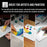 12 x 12 Inch Plastic Body Filler Mixing Palette (2 Pack) for Automotive Body Fillers, Putties, Glazes, Epoxy Resin, Fiberglass, Paint, Caulk, Glues & Acrylics