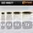 4-Piece Carbon Spring Steel Body Filler Spreaders & Putty Scraper Set with Ergonomic Handles 2”, 3”, 4”, 6”