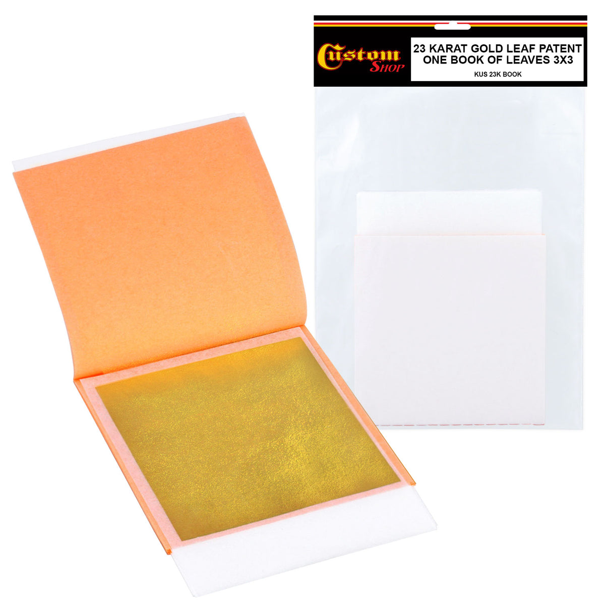 23 Karat Gold Leaf, Patent 1 Book Of 25 Leaves — TCP Global