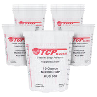 Paint Mixing Cups, 10-Ounce (12 Pack) - Plastic Measuring Cups for Liquids, Automotive Painting, Epoxy Resin, Acrylic Arts, Crafts
