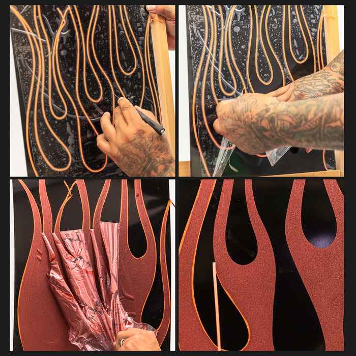 6" x 150' Frisket Masking Film Roll - Self-Adhesive Semi-Transparent Medium-Tack for Artists, Airbrush Graphics, Automotive Painting, Stencil Making, Design Transfer