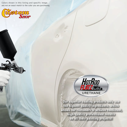 Ermine White - Hot Rod Flatz Flat Matte Satin Urethane Auto Paint - Paint Quart Only Coating, 4:1 Mix