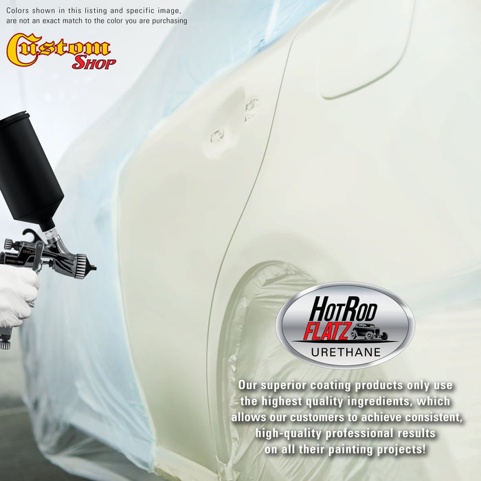 Grand Prix White - Hot Rod Flatz Flat Matte Satin Urethane Auto Paint - Paint Gallon Only - Professional Low Sheen Automotive, Car Truck Coating, 4:1 Mix Ratio