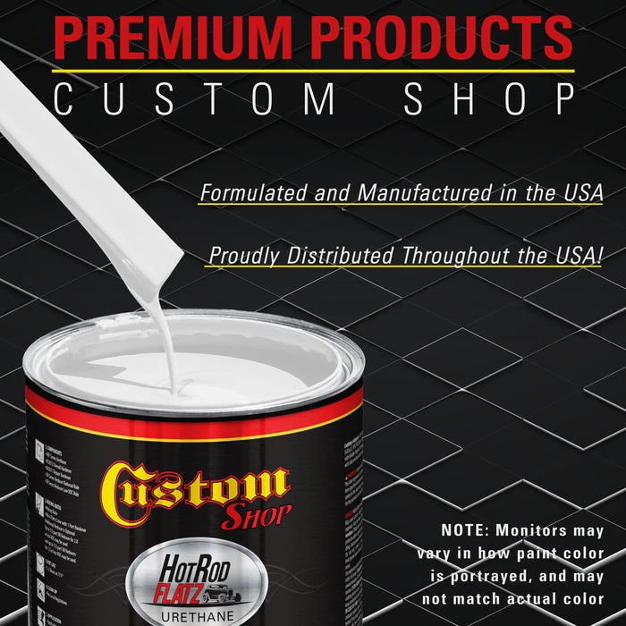 Performance Bright White - Hot Rod Flatz Flat Matte Satin Urethane Auto Paint - Paint Gallon Only - Professional Low Sheen Automotive, Car Truck