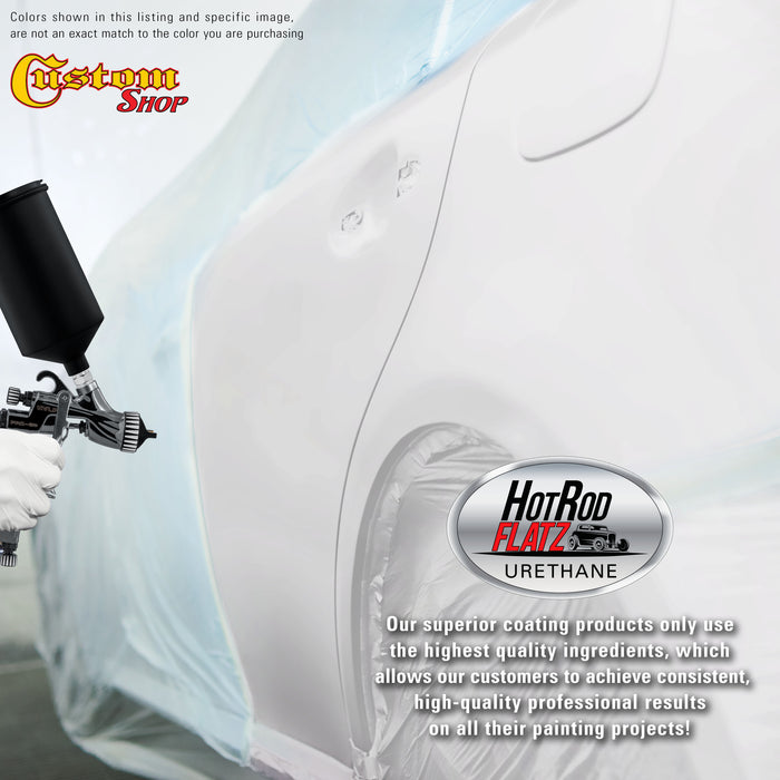 Performance Bright White - Hot Rod Flatz Flat Matte Satin Urethane Auto Paint - Paint Quart Only - Professional Low Sheen Automotive, Car Truck Coating, 4:1 Mix Ratio