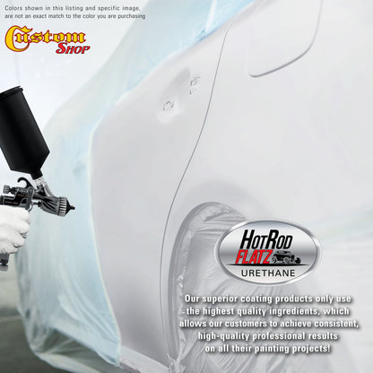 Fleet White - Hot Rod Flatz Flat Matte Satin Urethane Auto Paint - Paint Quart Only Coating, 4:1 Mix