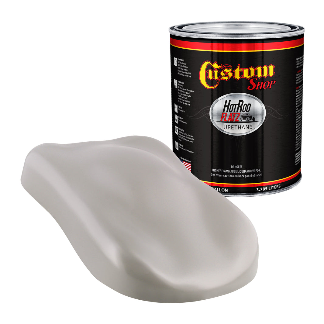 Mesa Gray - Hot Rod Flatz Flat Matte Satin Urethane Auto Paint - Paint Gallon Only Coating, 4:1 Mix