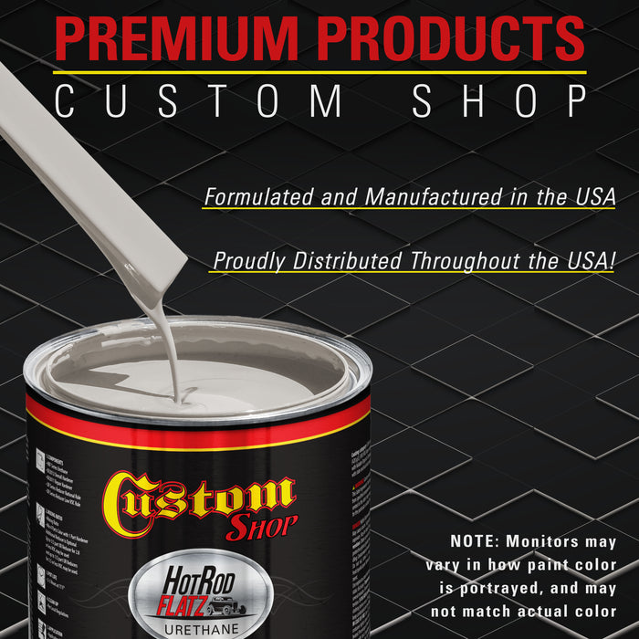 Mesa Gray - Hot Rod Flatz Flat Matte Satin Urethane Auto Paint - Paint Gallon Only - Professional Low Sheen Automotive, Car Truck Coating, 4:1 Mix Ratio