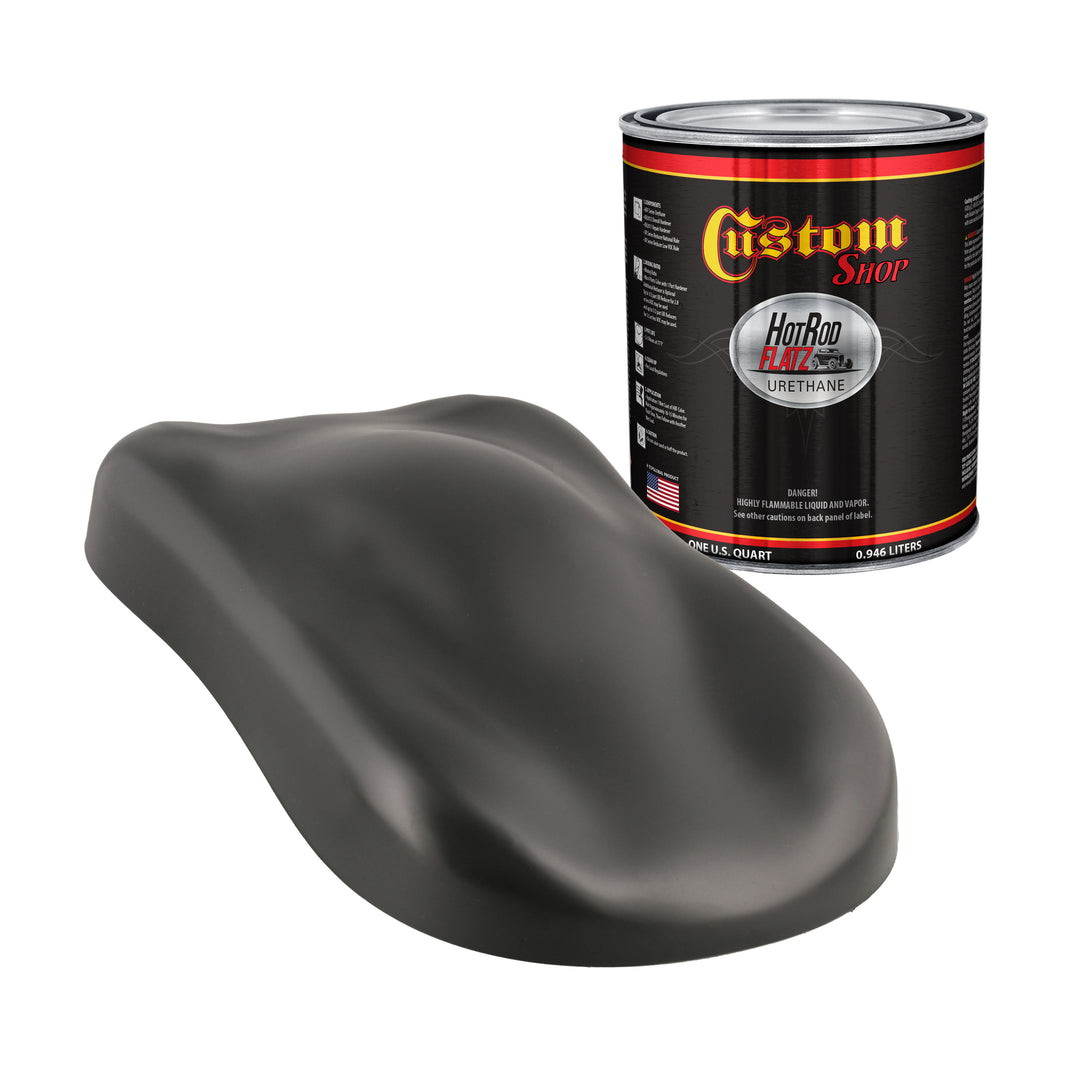 Machinery Gray - Hot Rod Flatz Flat Matte Satin Urethane Auto Paint - Paint Quart Only Coating, 4:1