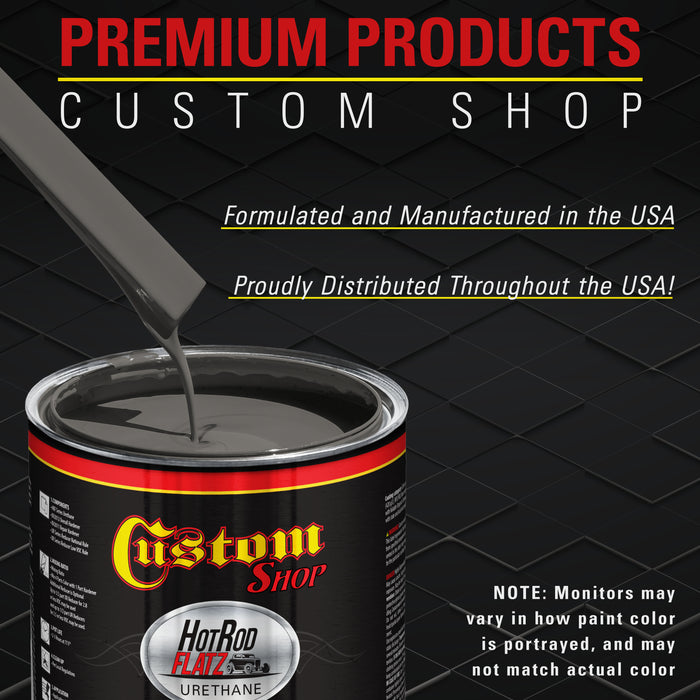Machinery Gray - Hot Rod Flatz Flat Matte Satin Urethane Auto Paint - Paint Quart Only - Professional Low Sheen Automotive, Car Truck Coating, 4:1