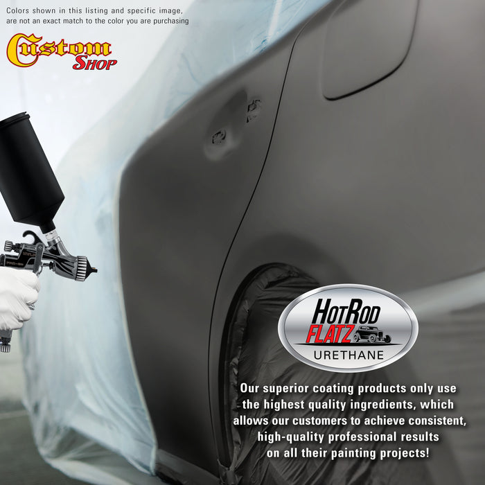 Machinery Gray - Hot Rod Flatz Flat Matte Satin Urethane Auto Paint - Paint Quart Only - Professional Low Sheen Automotive, Car Truck Coating, 4:1 Mix Ratio