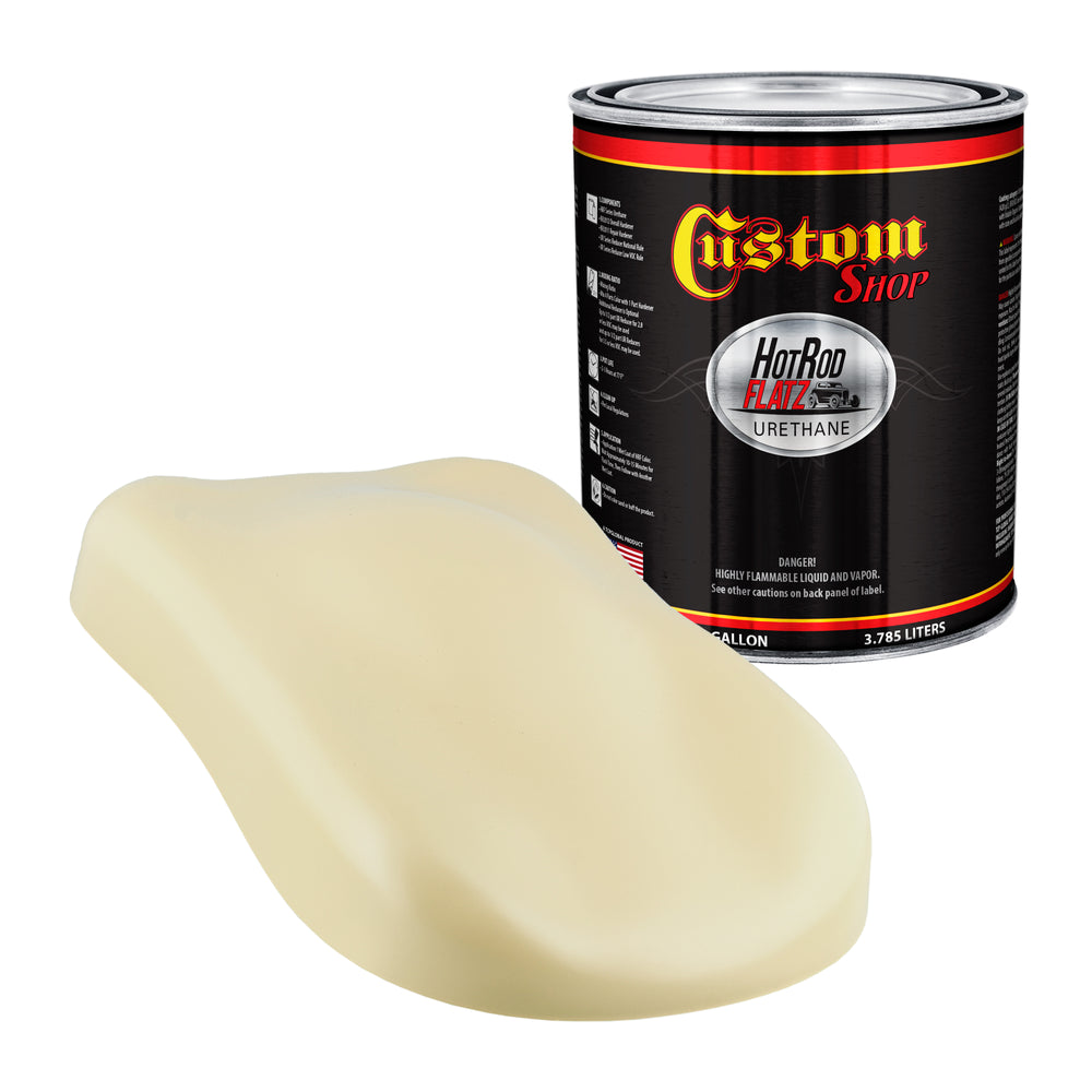 Shoreline Beige - Hot Rod Flatz Flat Matte Satin Urethane Auto Paint - Paint Gallon Only - Professional Low Sheen Automotive, Car Truck Coating, 4:1