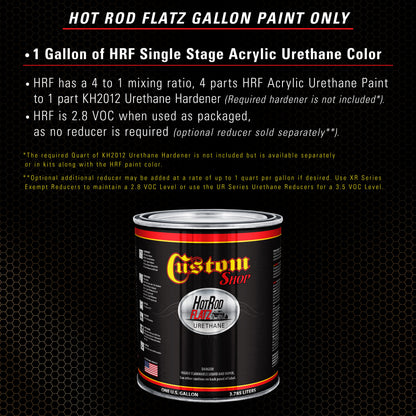 Dakota Brown - Hot Rod Flatz Flat Matte Satin Urethane Auto Paint - Paint Gallon Only Coating, 4:1 Mix