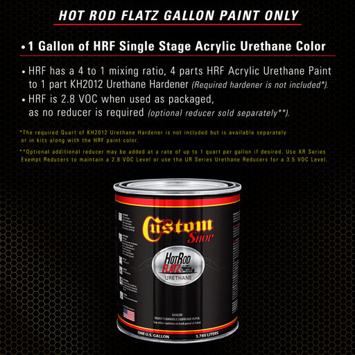 Dakota Brown - Hot Rod Flatz Flat Matte Satin Urethane Auto Paint - Paint Gallon Only - Professional Low Sheen Automotive, Car Truck Coating, 4:1 Mix