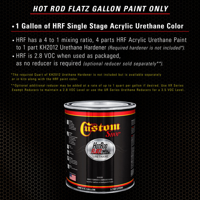 Dakota Brown - Hot Rod Flatz Flat Matte Satin Urethane Auto Paint - Paint Gallon Only - Professional Low Sheen Automotive, Car Truck Coating, 4:1 Mix Ratio