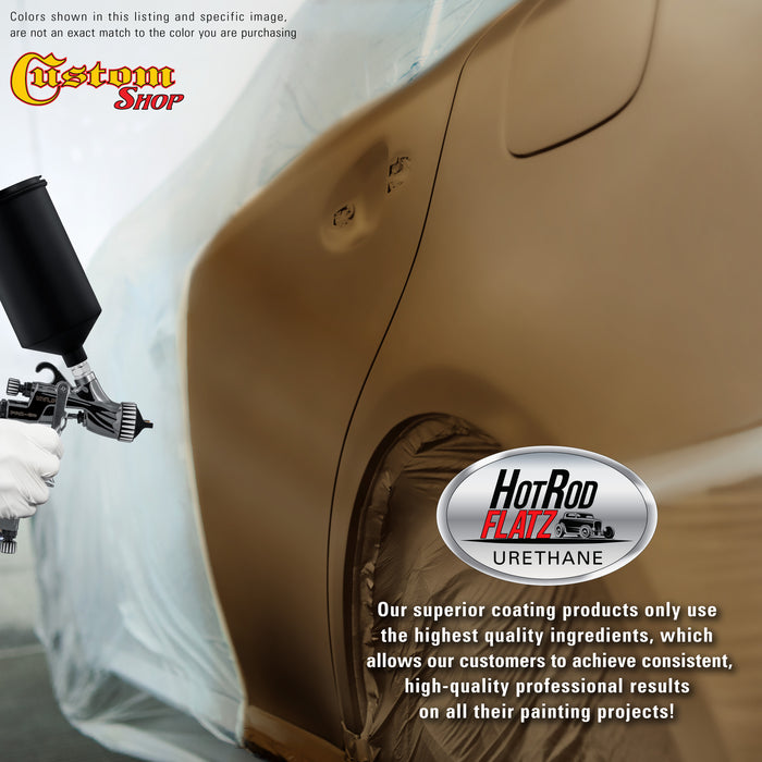 Dakota Brown - Hot Rod Flatz Flat Matte Satin Urethane Auto Paint - Paint Gallon Only - Professional Low Sheen Automotive, Car Truck Coating, 4:1 Mix Ratio