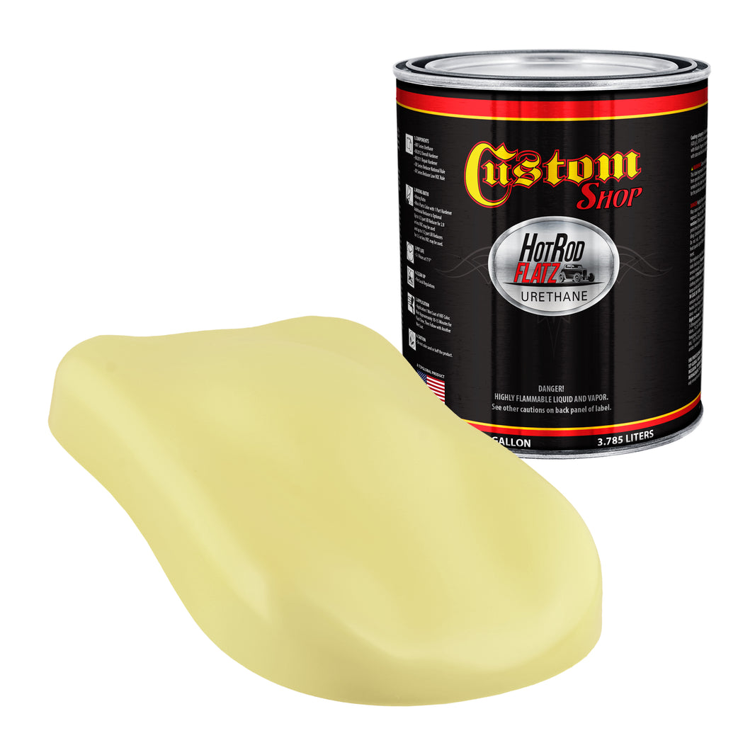 Springtime Yellow - Hot Rod Flatz Flat Matte Satin Urethane Auto Paint - Paint Gallon Only Coating