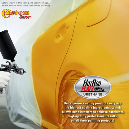 Oxide Yellow - Hot Rod Flatz Flat Matte Satin Urethane Auto Paint - Paint Gallon Only Coating, 4:1 Mix